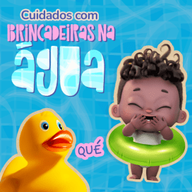 Tome cuidado com brincadeiras na água